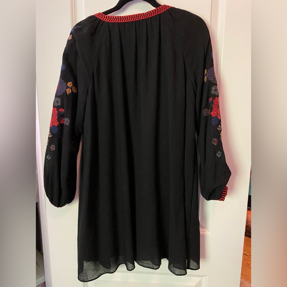 & Other Stories Embroidered Bishop Sleeve Dress Womens Size 8 - Picture 7 of 11